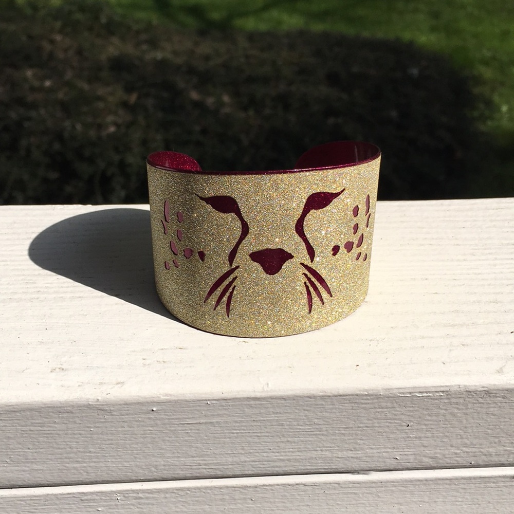Sparkling cheetah cuff